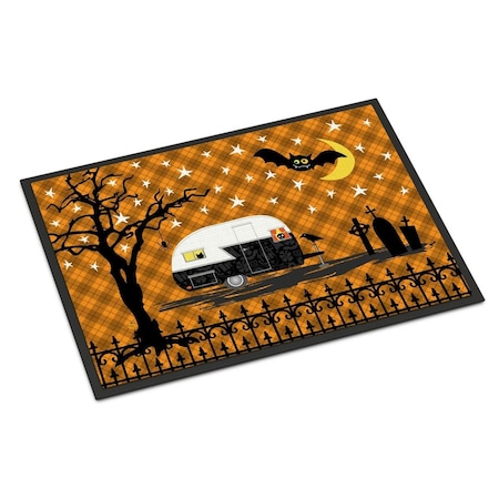 Jensendistributionservices Halloween Vintage Camper Indoor or Outdoor Mat 18x27 MI2549985